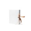 white gift box with bow tie