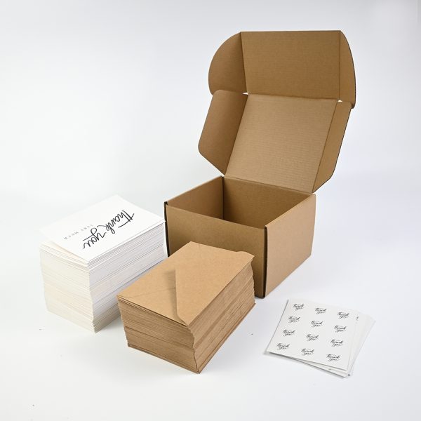 Thank you paper card packaging
