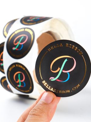 round paper sticker
