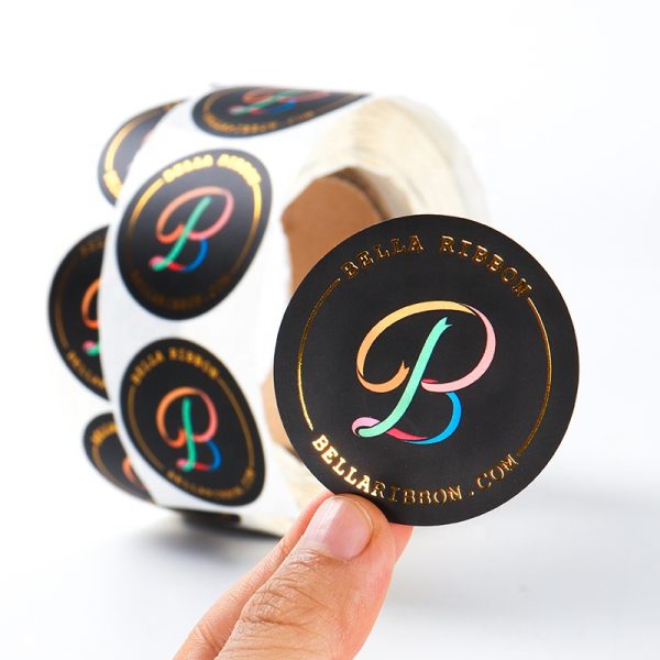 round paper sticker